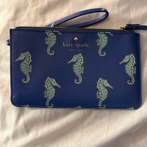 Kate Spade seahorse wristlet